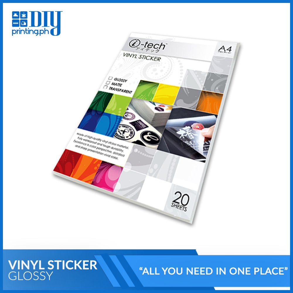i-Tech Vinyl Sticker Colored A4