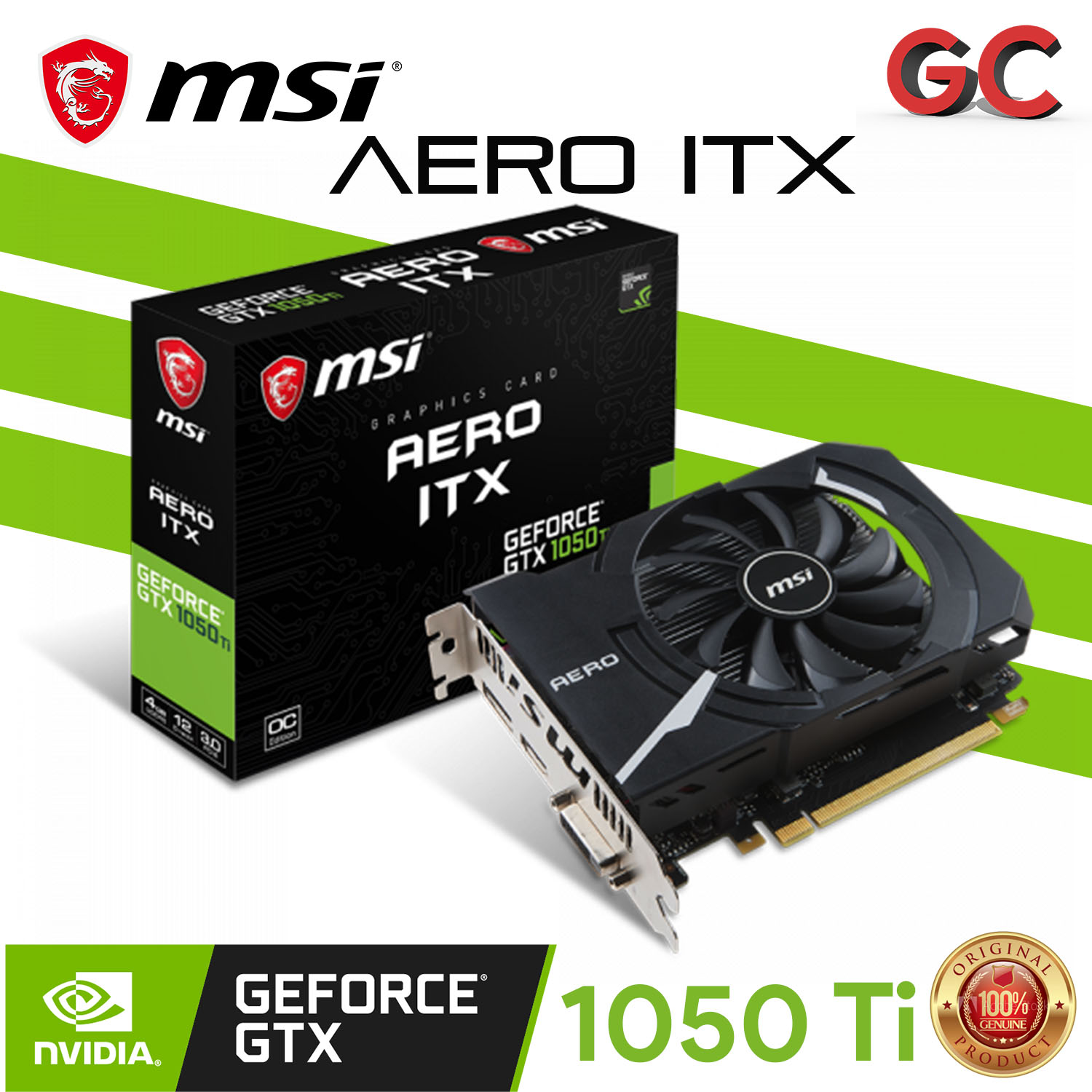 MSI GeForce GTX Ti AERO ITX 4G OC Video Graphics Card 4G GDDR5128bit | 768 Units | Lazada PH