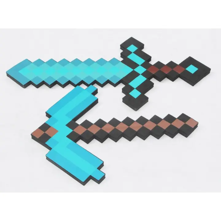 On Hand Minecraft Diamond Sword Axe Pick Axe Each Kids Toy Lazada Ph