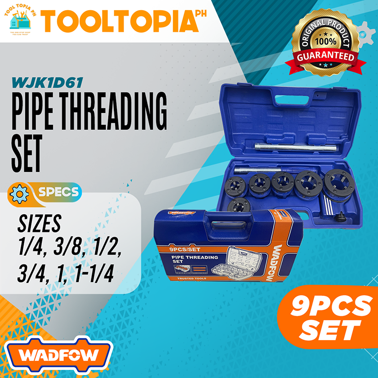 WADFOW Pipe Threading 9pcs Set High Quality | Lazada PH