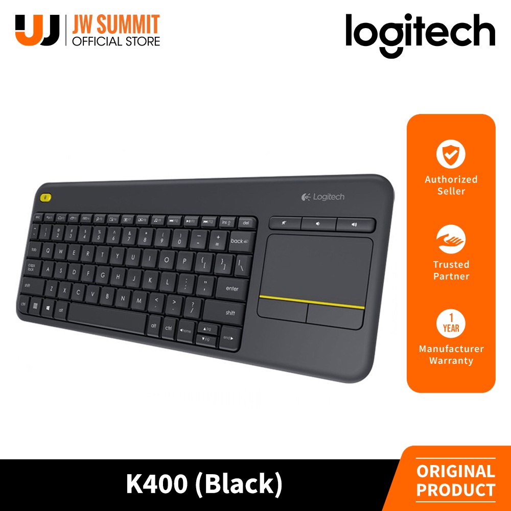 Match The form humor Logitech K400 Plus Wireless Touch Keyboard (Black) | Lazada PH