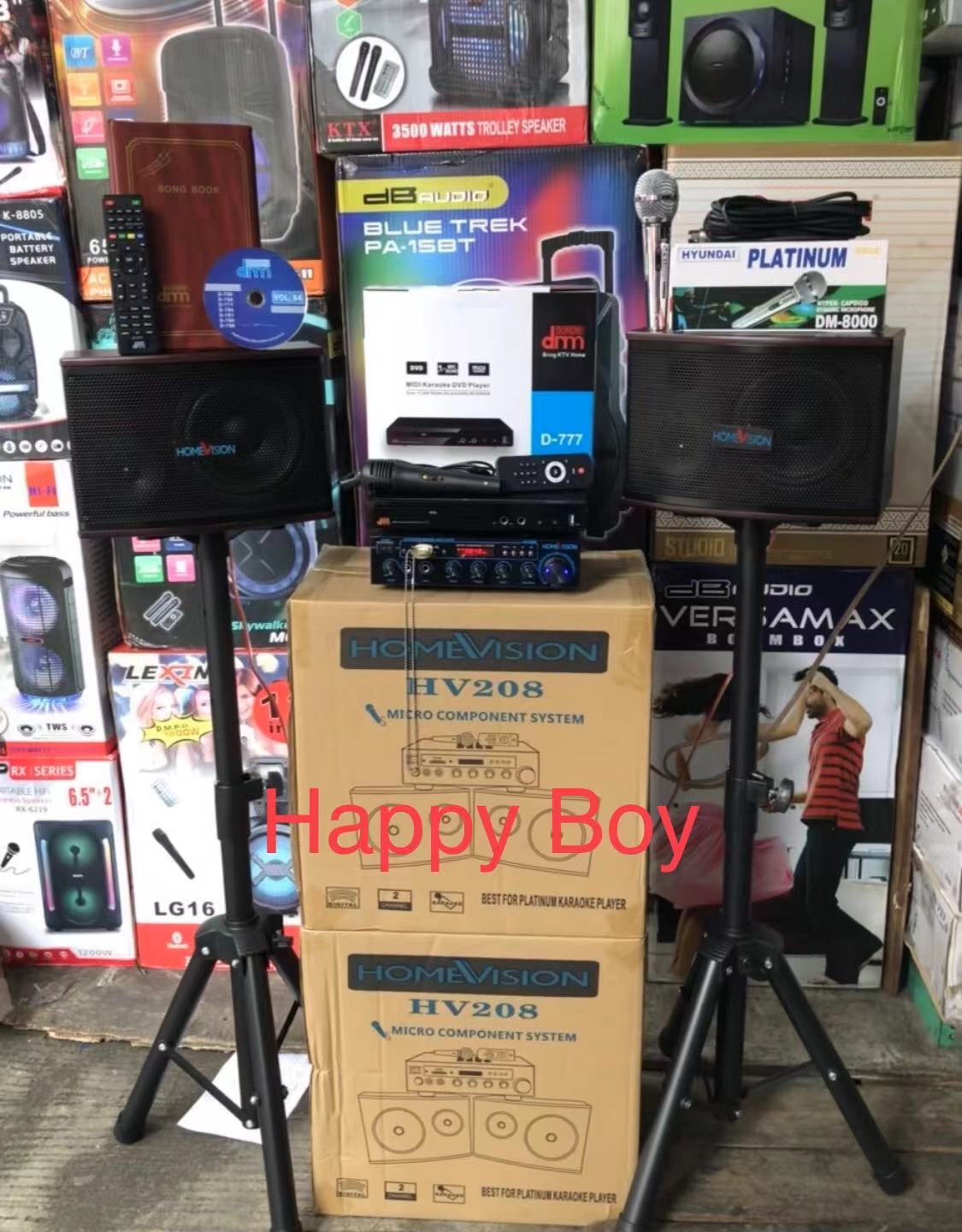 Videoke Set Megapro D777 MIDI karaoke player and Homevision HV208