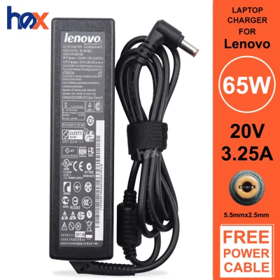 Lenovo Laptop Charger Adapter 20V 3.25A Brown for IdeaPad B460 B470 B570 G450 G460 G465 G470 G475 G480 G485 G570 G575 G580 S300 S400 S405 U460 V470 Z360 Z370 Z380 Z460 Long Strip