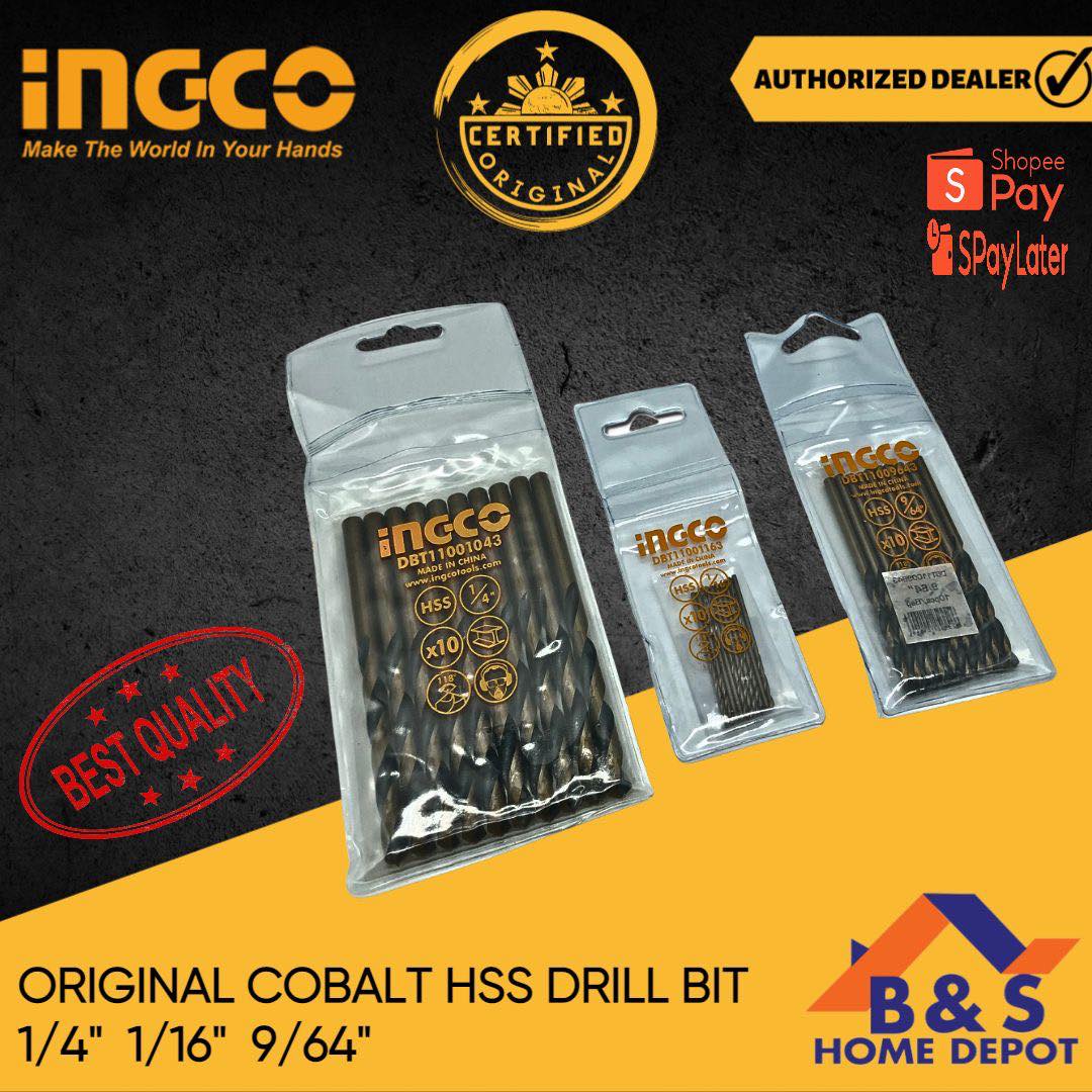 Ingco Original Cobalt HSS Drill Bit 1/4" DBT11001043 Lazada PH