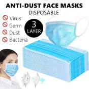 KZ50 3 Ply Blue Disposable Surgical face Mask 50Pcs