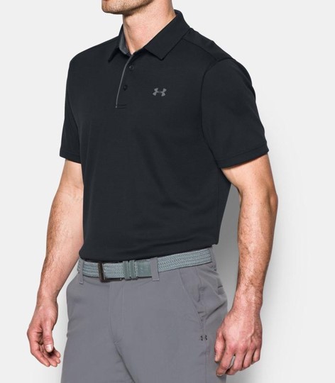 mens tech polo