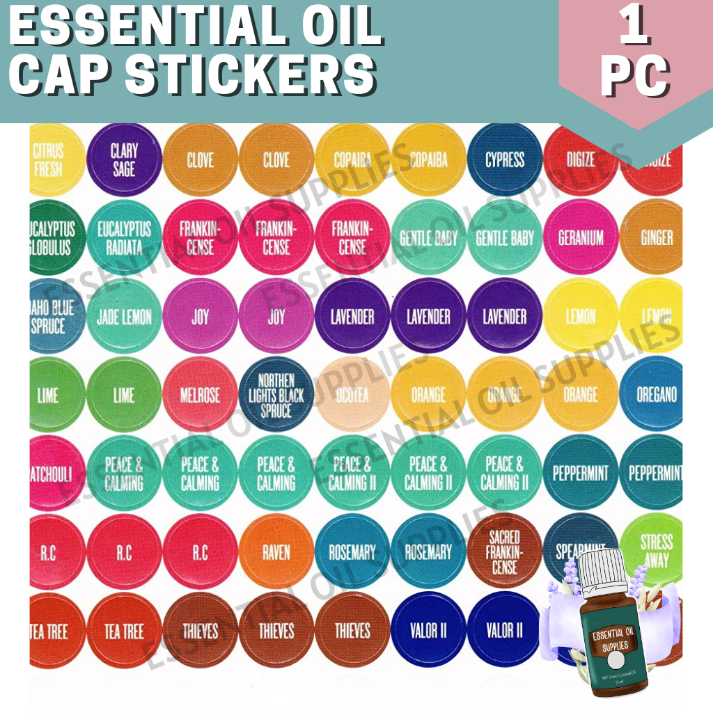 Essential Oil Bottle Cap Labels / Sticker Label / Stickers | Lazada PH