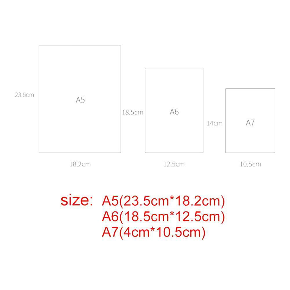 XINJOO Kẹp Tập Tài Liệu Trường Học Bìa Nhựa Sổ Tay A4/A5/A6/A7 Bìa Sổ Kế Hoạch Vòng Lá Rời