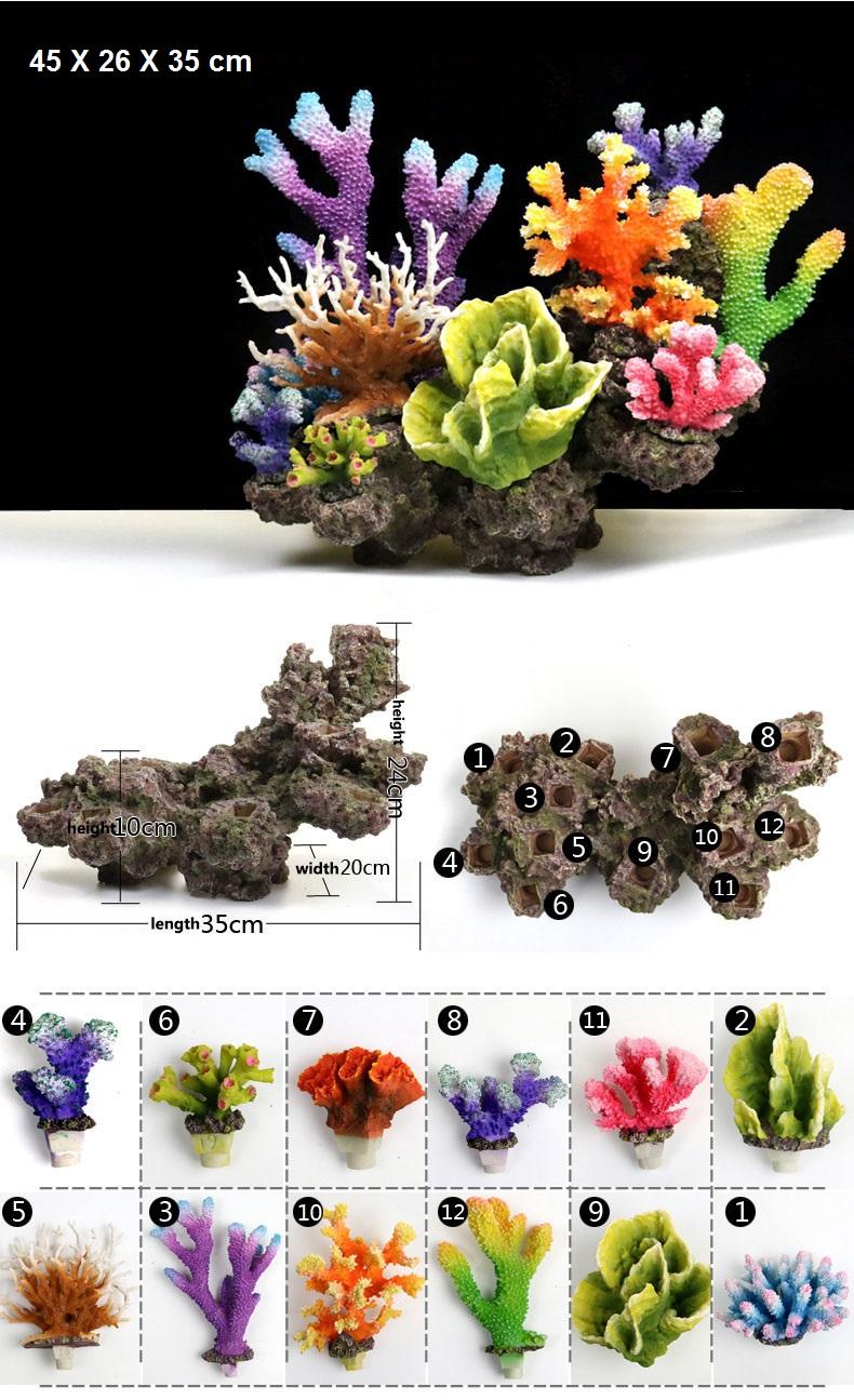  Instant Reef DM056 Artificial Coral Inserts Decor, Fake Coral  Reef Decorations for Colorful Freshwater Fish Aquariums, Marine and  Saltwater Fish Tanks : Aquarium Decor Ornaments : Pet Supplies