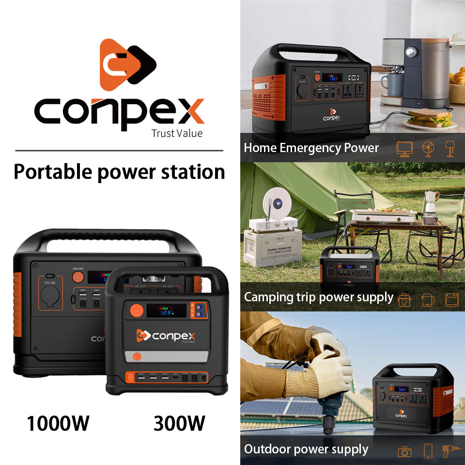 【Local Stock Supplier】 Conpex 1000W/300W Camping trip power supply