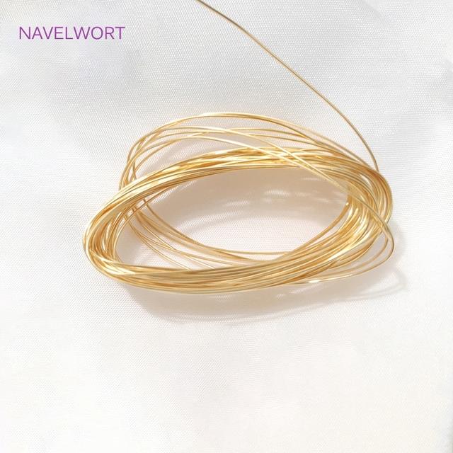 18K Gold Plated Copper Wire For Jewelry Making High Quality Beading