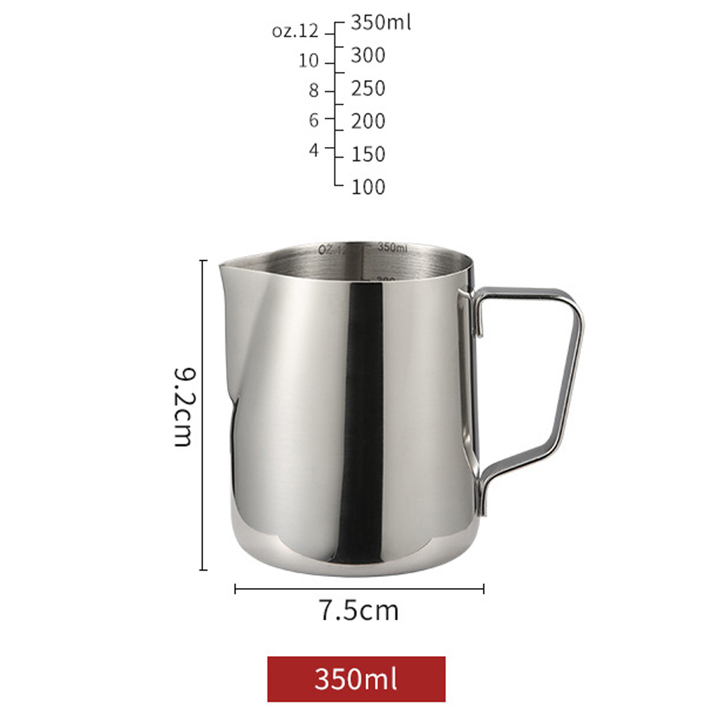 350ML/600ML Dual Capacity Unit Milk Frothing Pitcher Stainless Steel ...