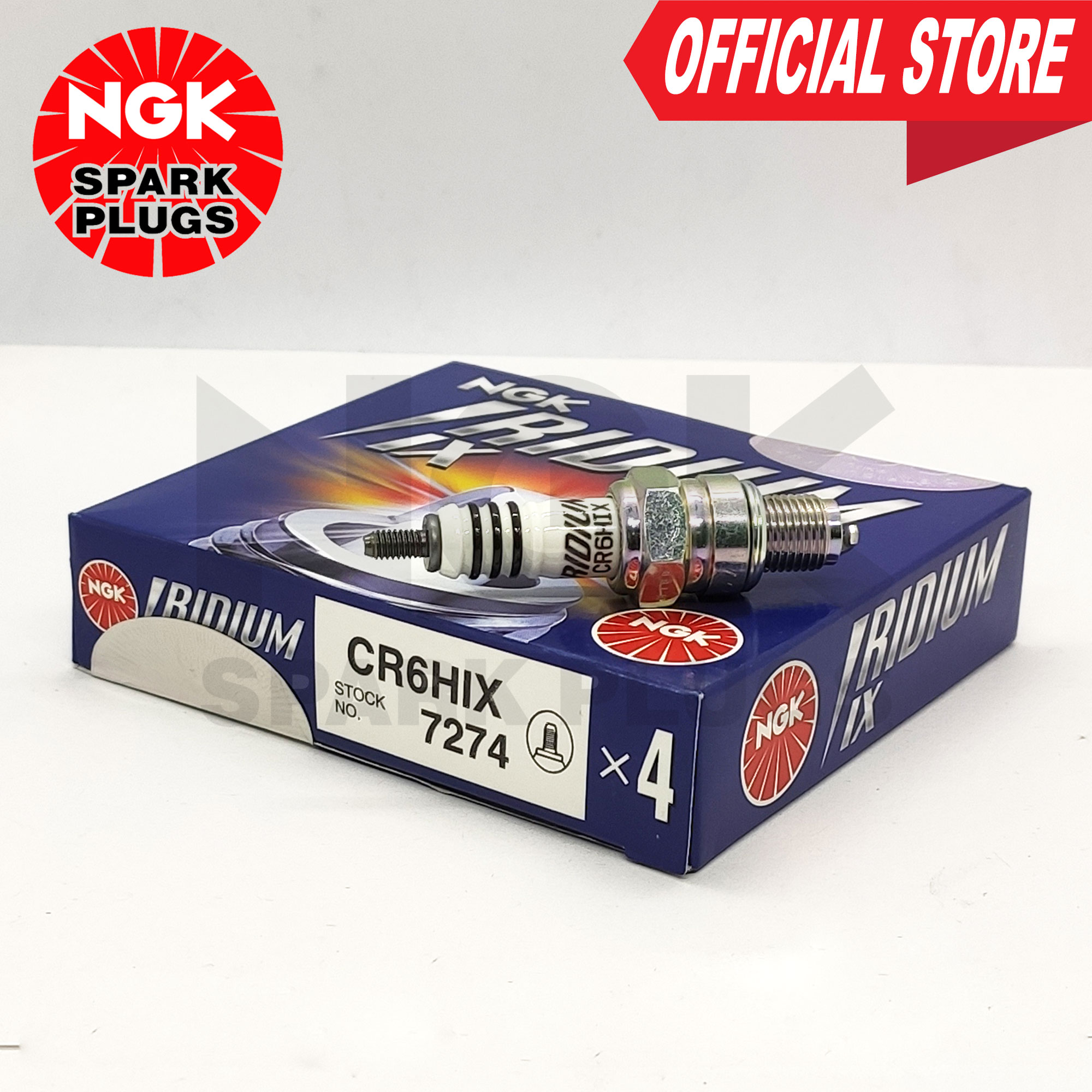 NGK CR6HIX Iridium IX Spark Plugs for XRM 110,RAIDER J/R/PRO, Mio Soul