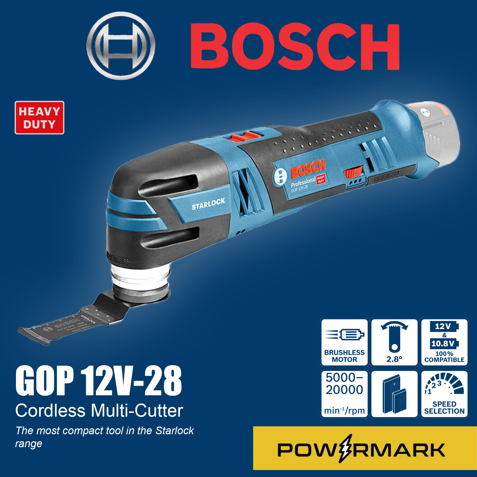 Bosch GOP 12V-28 Professional Akku Multi Cutter Starlock Brushless