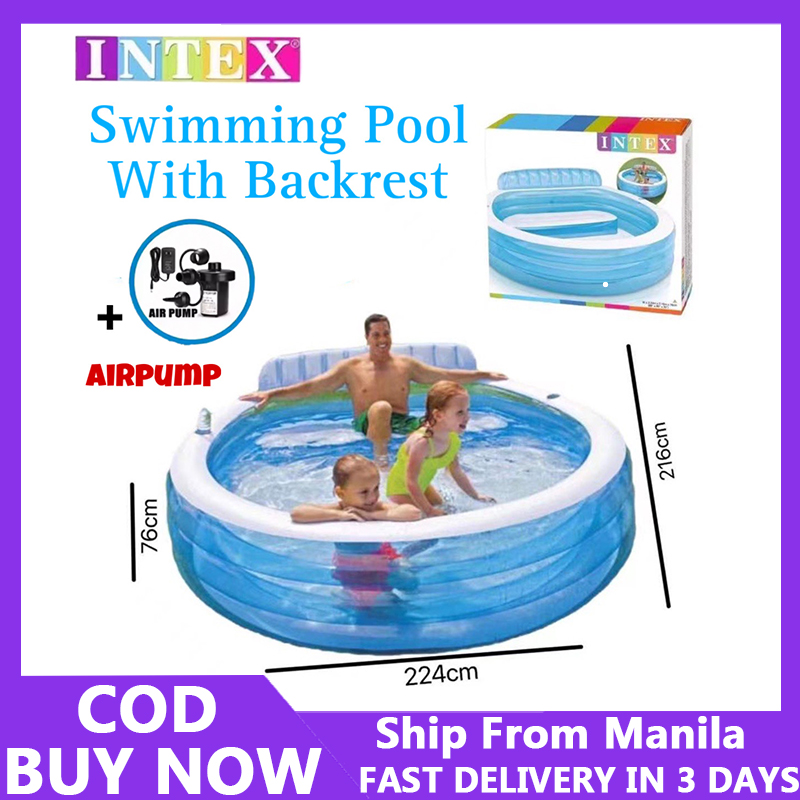 Intex Family Inflatable Swimming Pool Big Size Inflatable Round ...