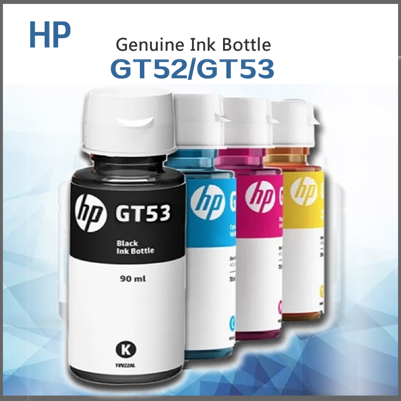 Genuine HP GT53 Black GT52 Cyan Magenta Yellow Original Refill Ink Bottle  For Printer HP GT5810 GT5820 HP Smart Tank 115 315 415 411 319 419 515 615  720 Lazada PH