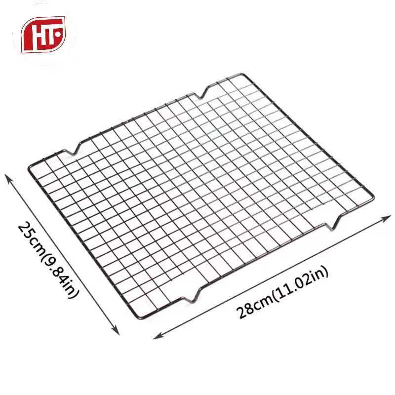 HTF.Nonstick Metal Cooling Rack Grid Net Baking Tray Cookies Bread ...