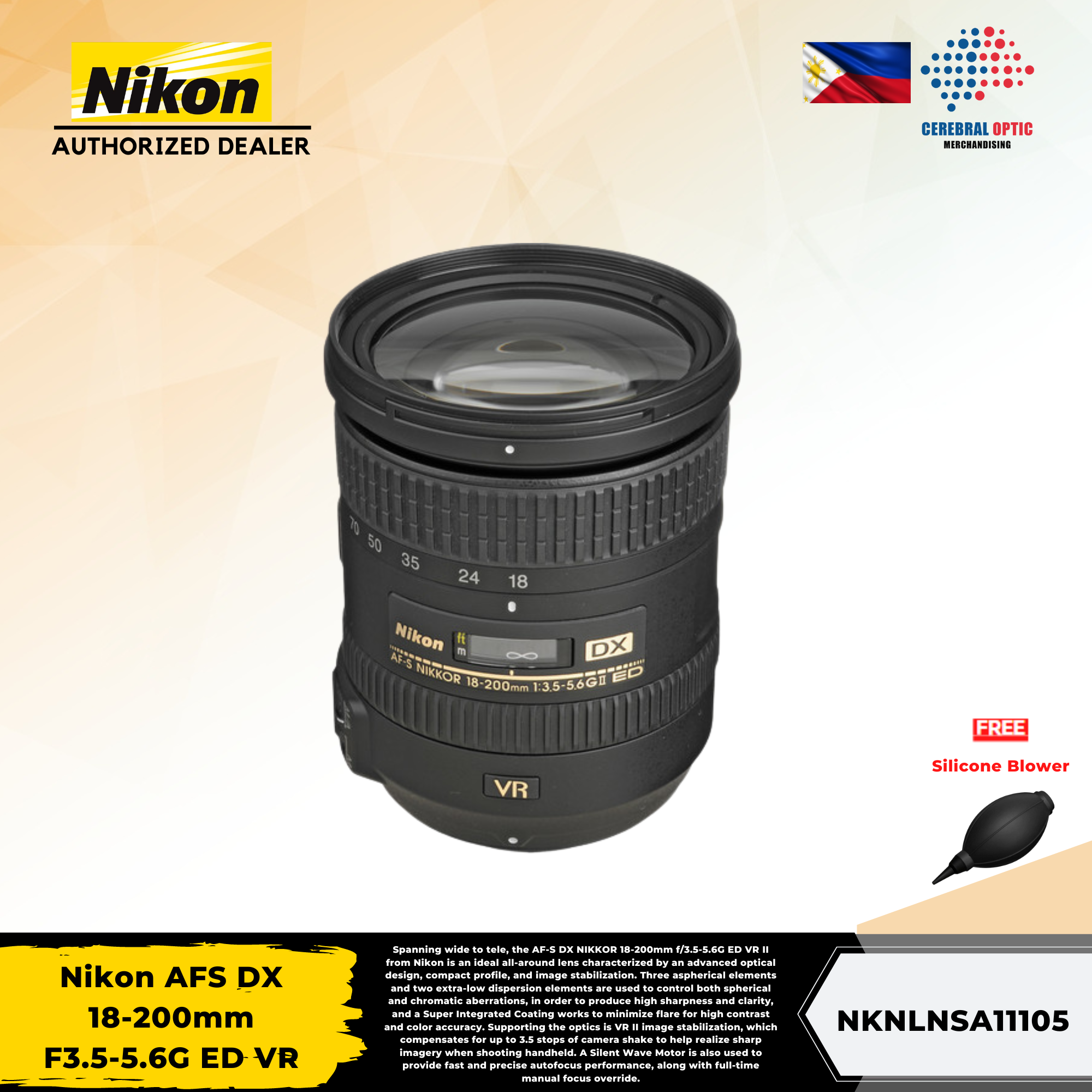Nikon AF-S 18-200mm F 3.5-5.6G ED DX VR