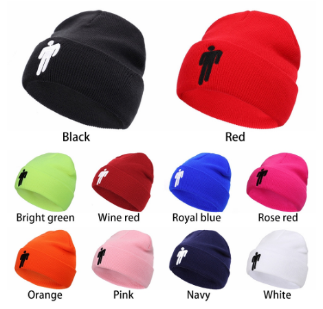 Bonnet Hip-hop Casual Embroidery Beanie Hat Billie Eilish Hats