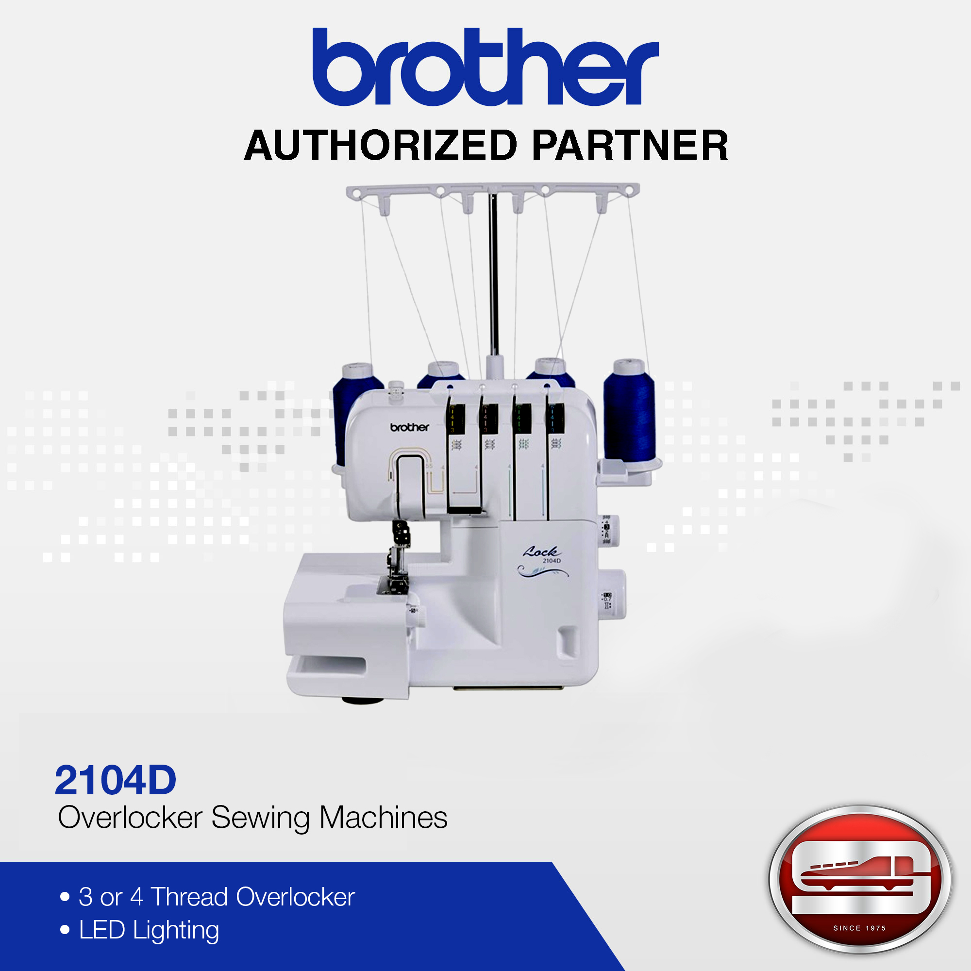 Brother 2104D Overlocker with Differential Feed Sewing Machines Lazada PH