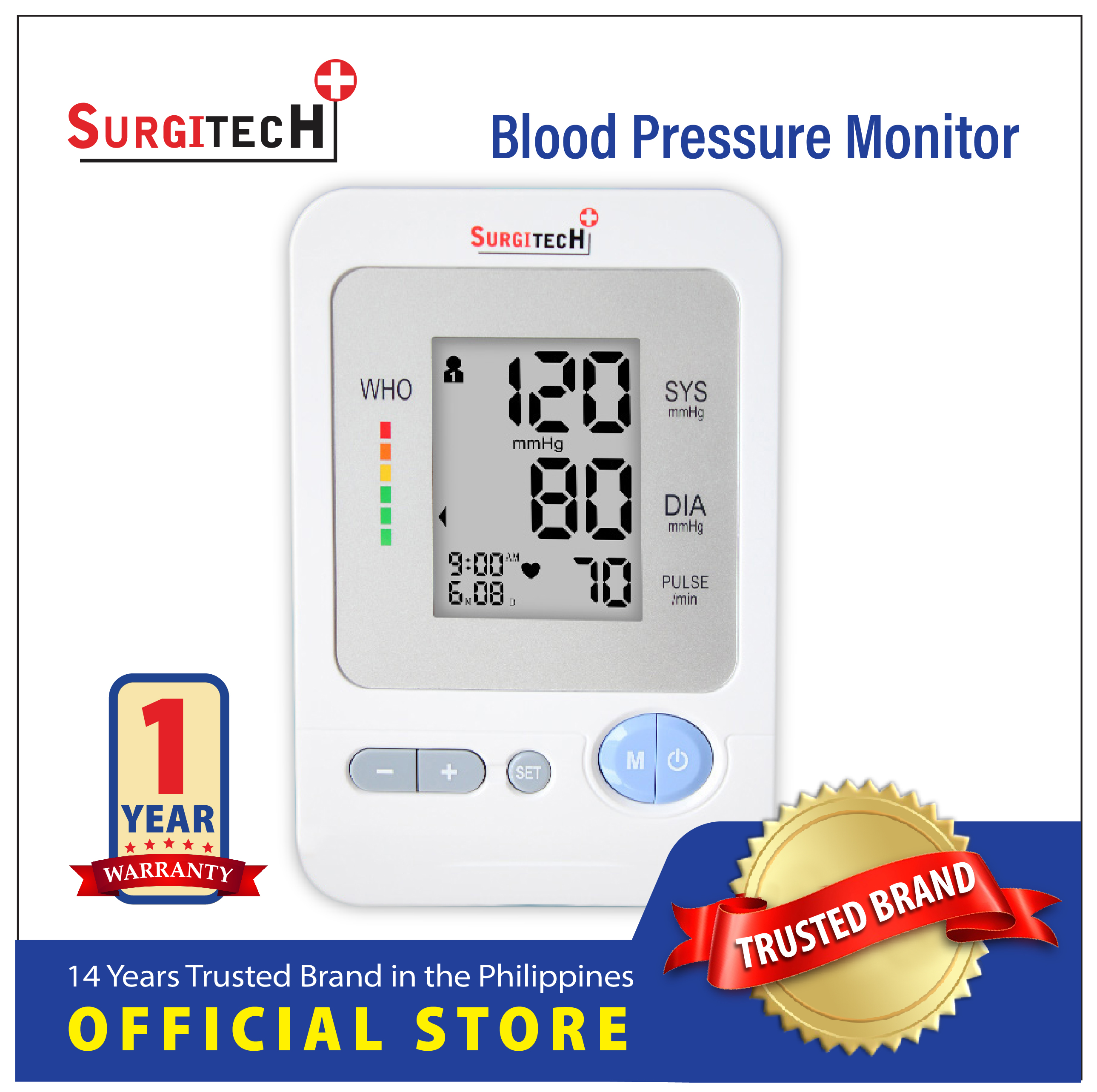 Surgitech Digital Blood Pressure Monitor BP 1304 | Lazada PH