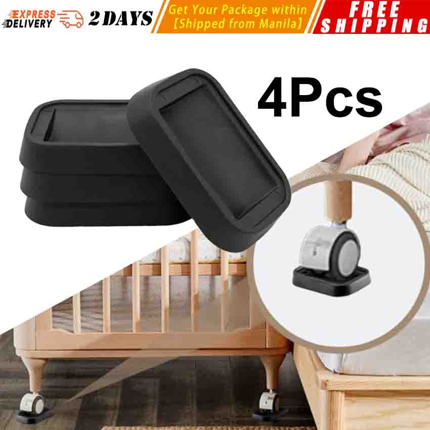 Furniture Cups Caster Pad Rubber Chair Protector Protectors Wheel Floor