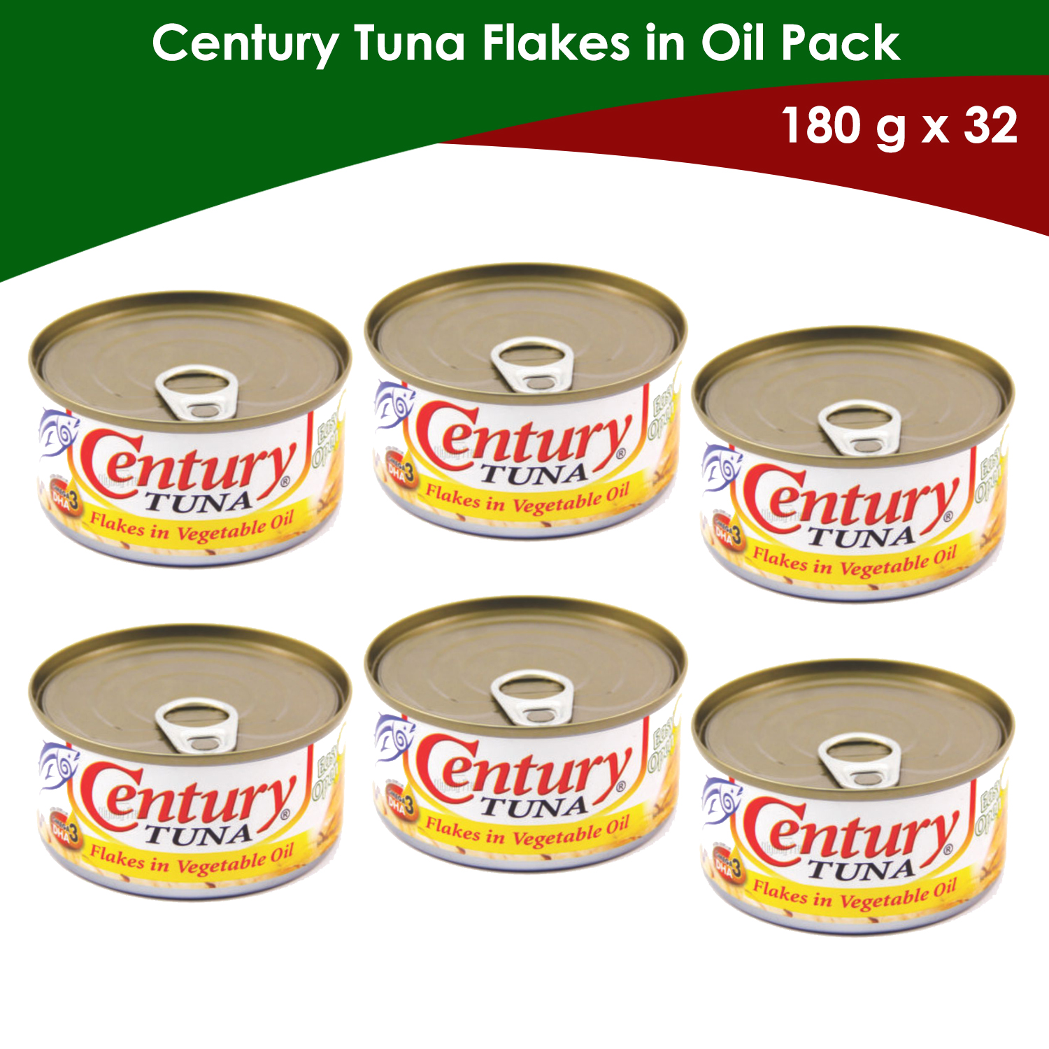 Century Tuna Flakes in Oil 180g x 32 Lazada PH