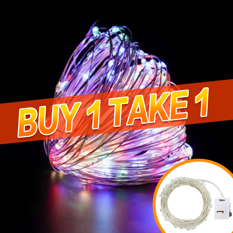 1M/2M/3M LED Battery Mini LED Copper Wire Fairy String Lights Christmas ...