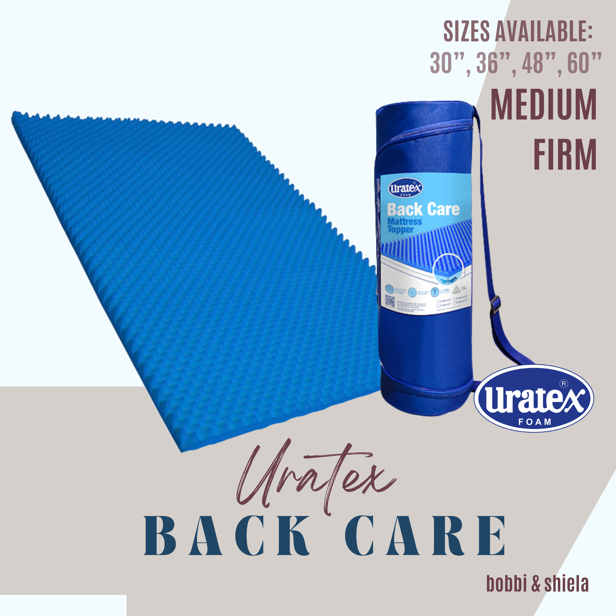 uratex back care mattress topper