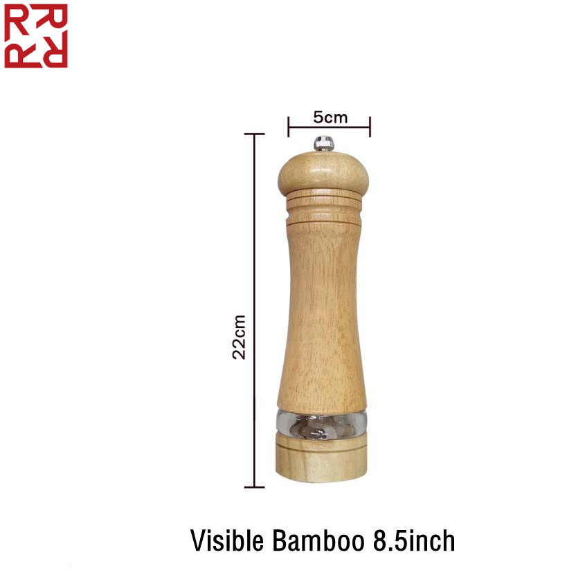 Roborobo Bamboo Grinder Bottle Jar Sesame Sea Salt Kitchen Gadgets Black Pepper Grinder Bottle
