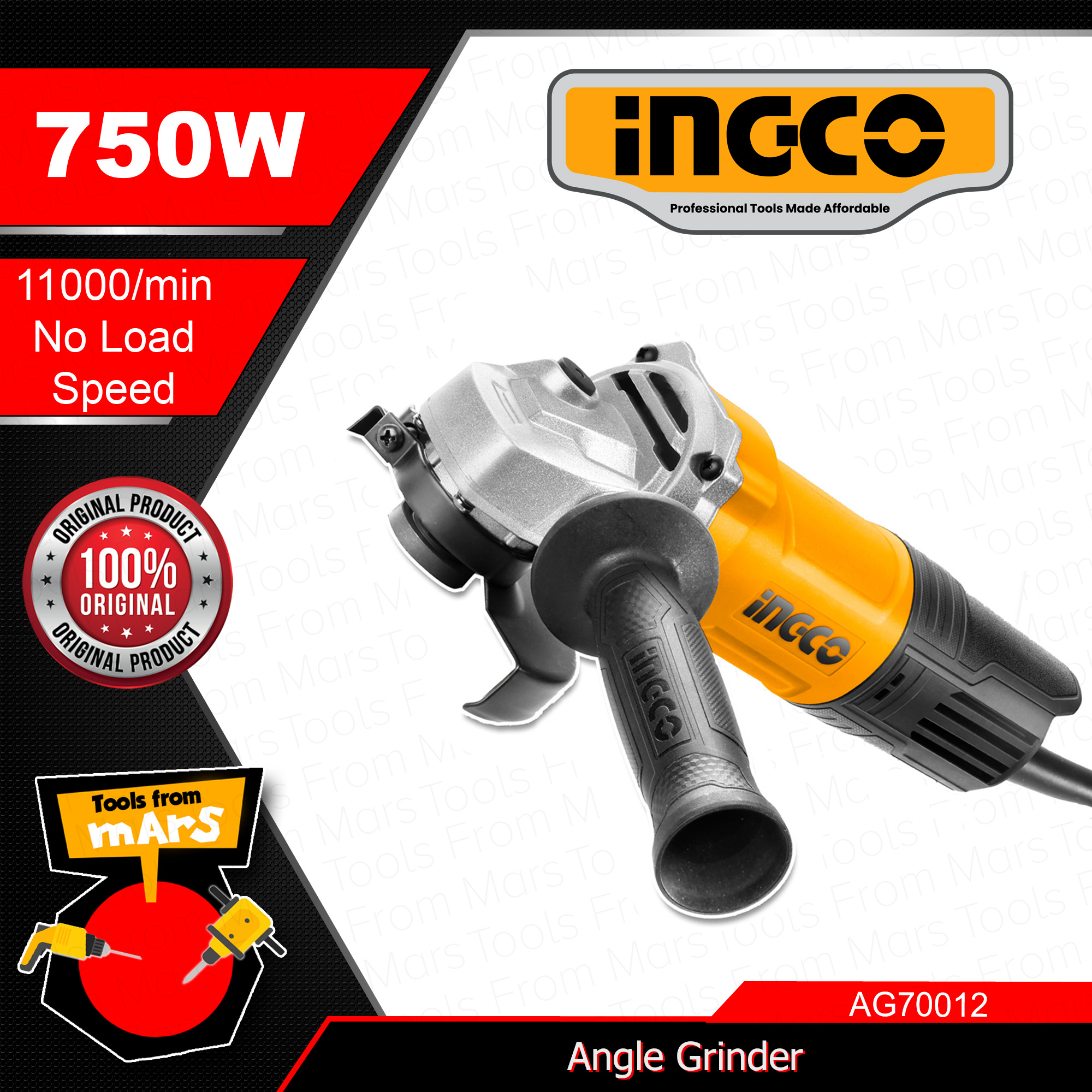 INGCO 700W Angle Grinder SUPER SELECT Electric Grinder Cutting Machine ...