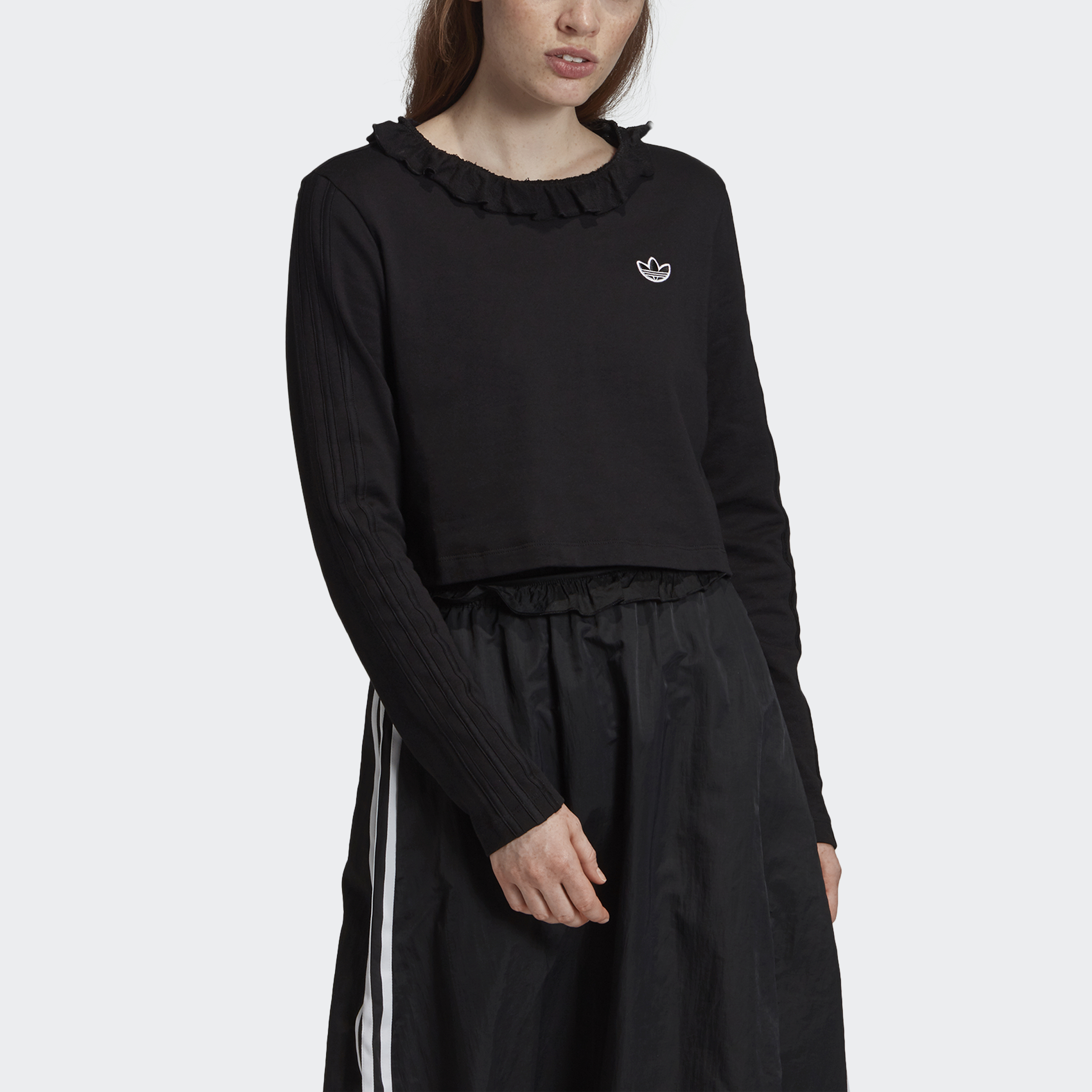 adidas ruffle crew sweatshirt