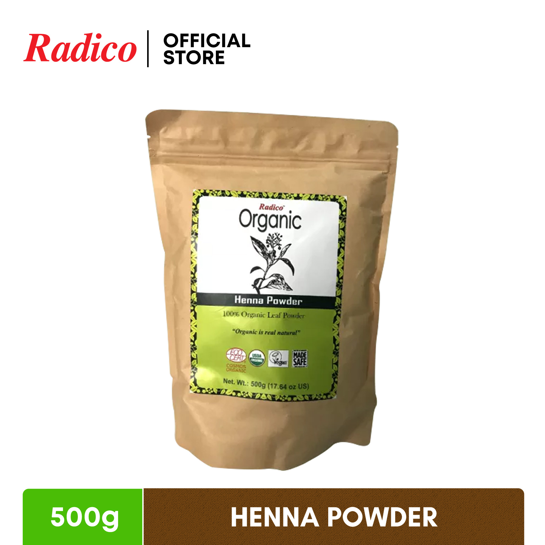 RADICO Organic Henna Powder 500G Lazada PH