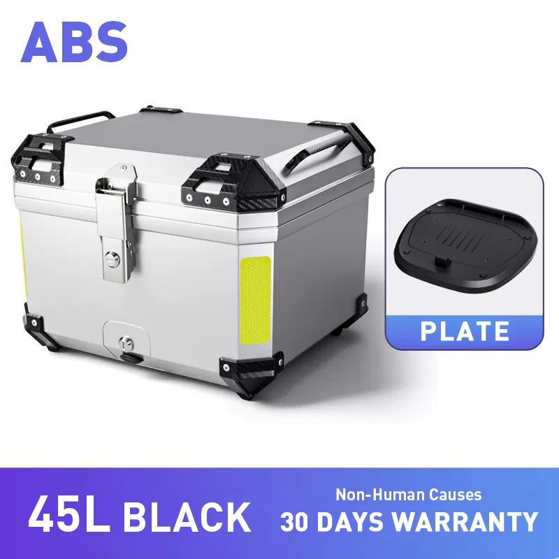 Top Box Motorcycle Box ABS Material 45L Capacity Motorcycle trunk