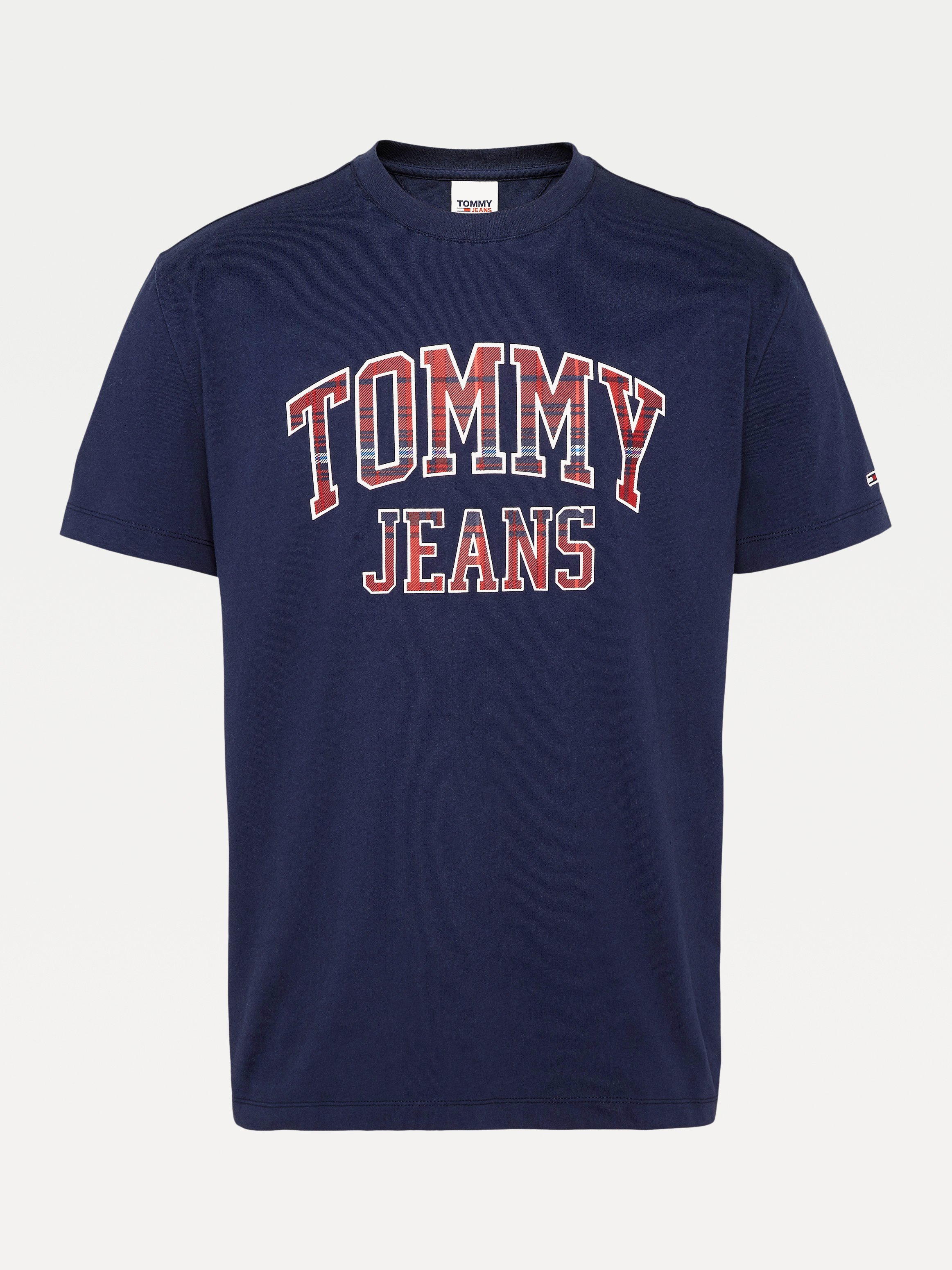Tommy Jeans Mens Collegiate Plaid Tee 