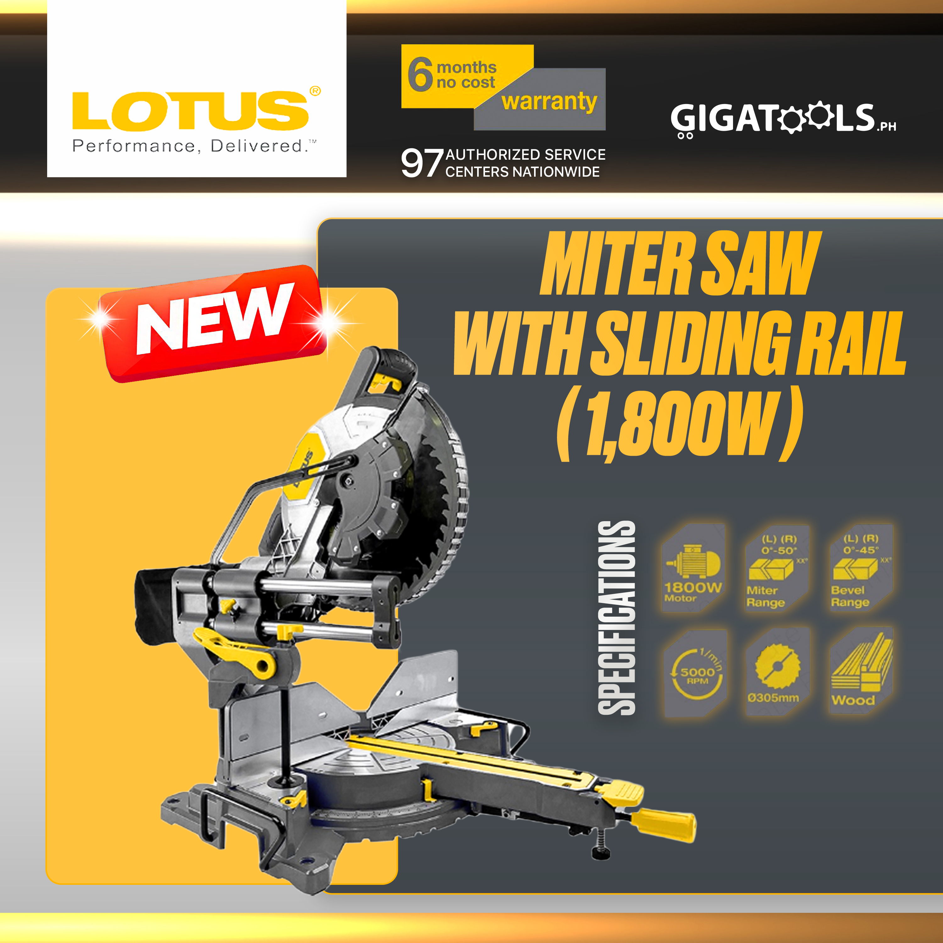 *NEW* Lotus Miter / Mitre Saw (1800W) LTCM1800X/ LTCM12CX with VARIANTS ...