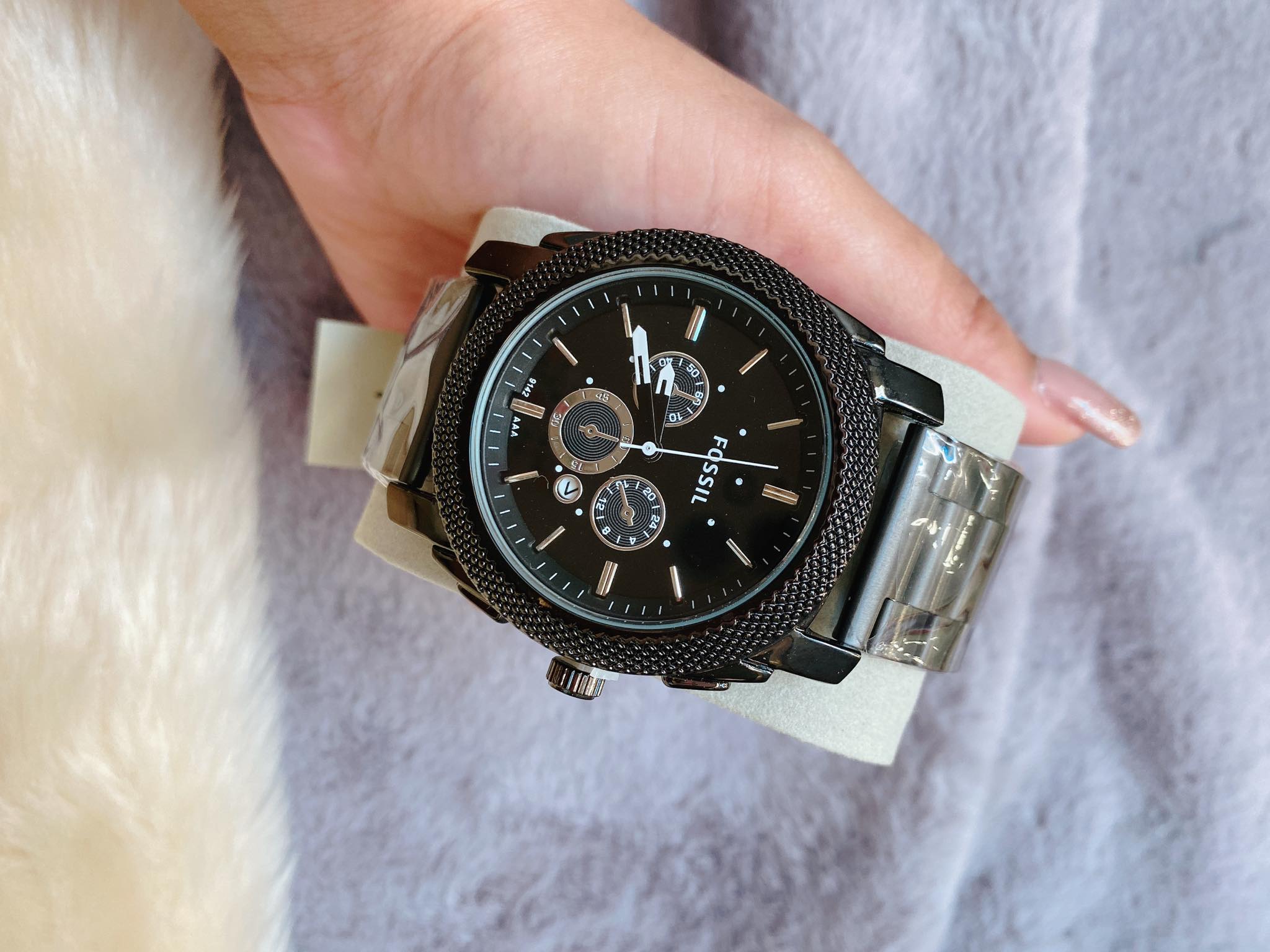 BIG FOSSIL WATCH FOR MEN WITH DATE 