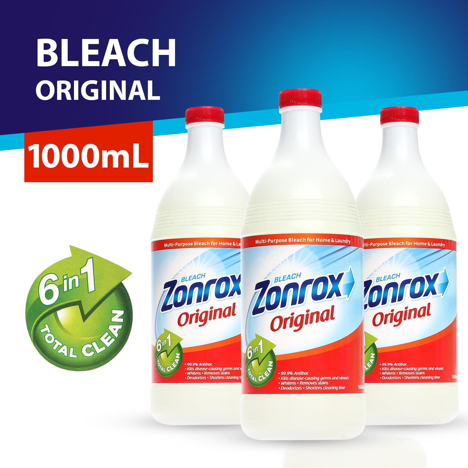 Zonrox Bleach Original 1 Liter Set Of 3 Lazada Ph