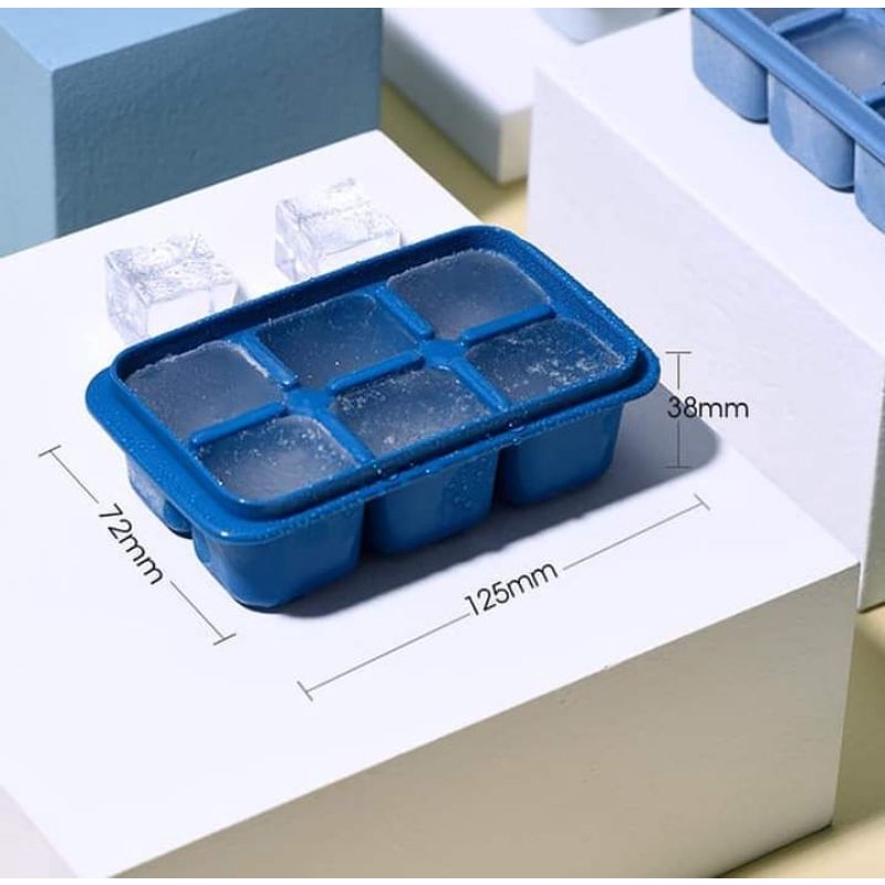 Presstype ice box refrigerator frozen ice cube mold household silicone