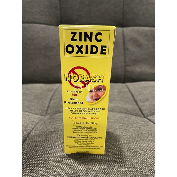 NORASH (Zinc Oxide) Rash Cream NOW FDA APPROVED Lazada PH