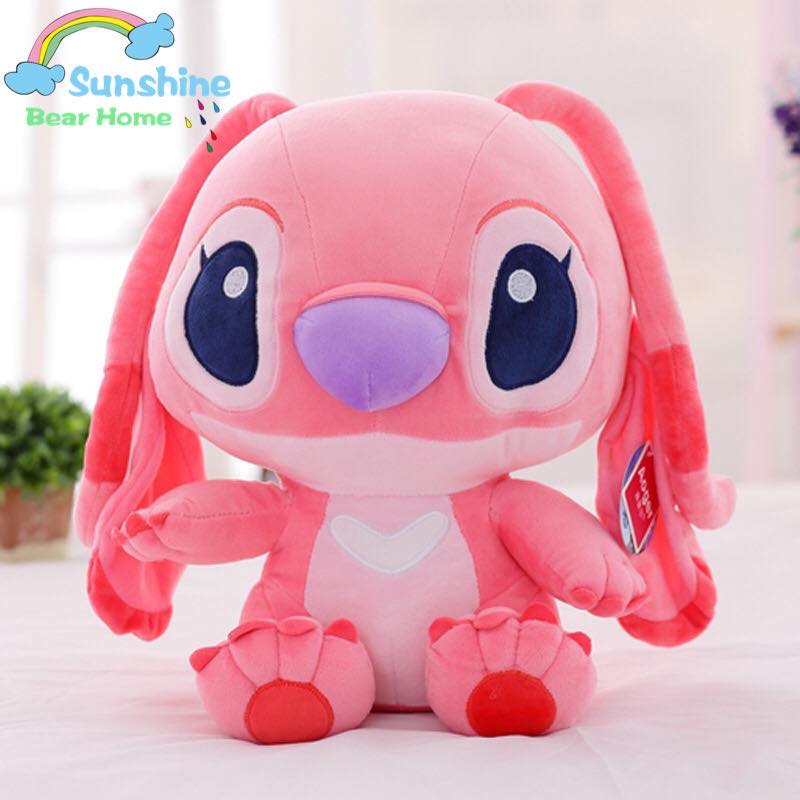 pink stitch stuffed toy