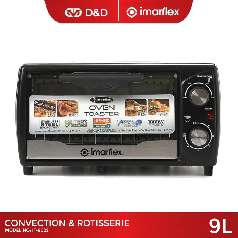 Imarflex IT901 Oven Toaster with 30mins Timer & Stay ON Feature (9L