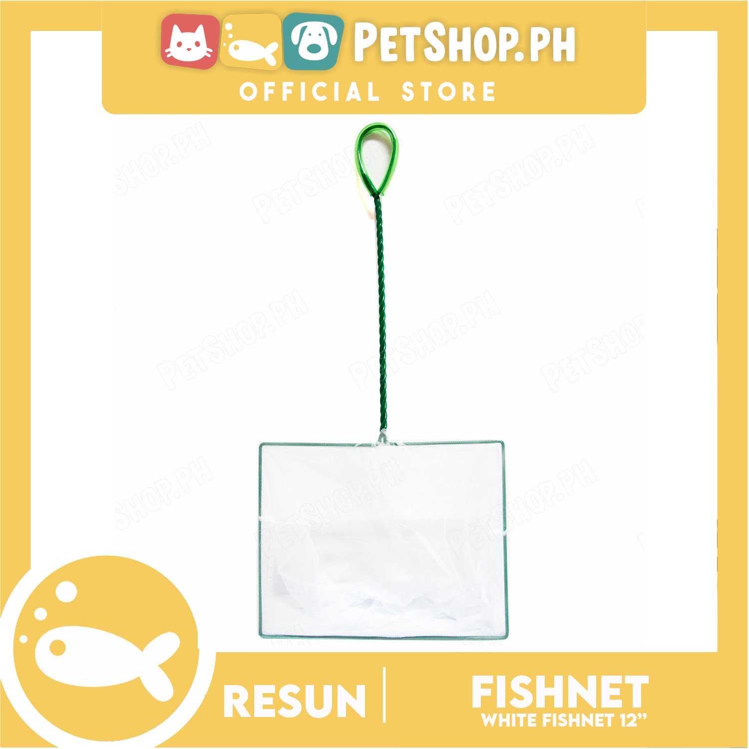 Resun Aquarium with Handle 12'' (White) Fish Catch Net Lazada PH