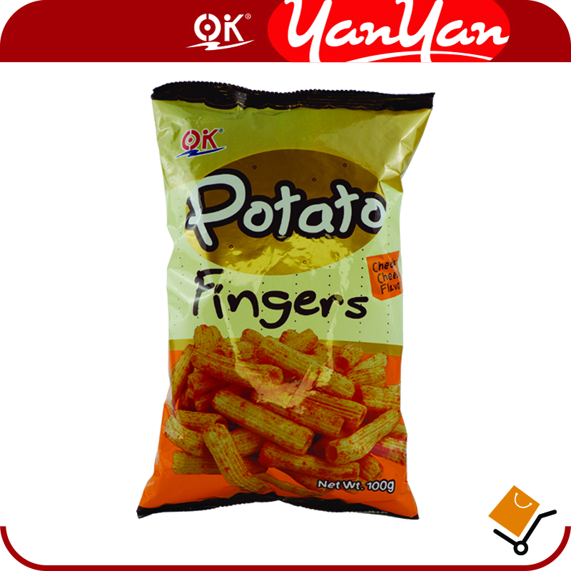 OK Yan Yan POTATO FINGERS SNACK 100g Lazada PH