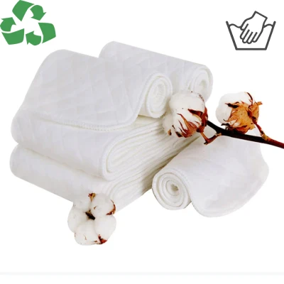 1PCS Baby Diaper Insert 3 Layer Eco-friendly Cotton Diaper Liner Reusable Washable Nappy Cloth