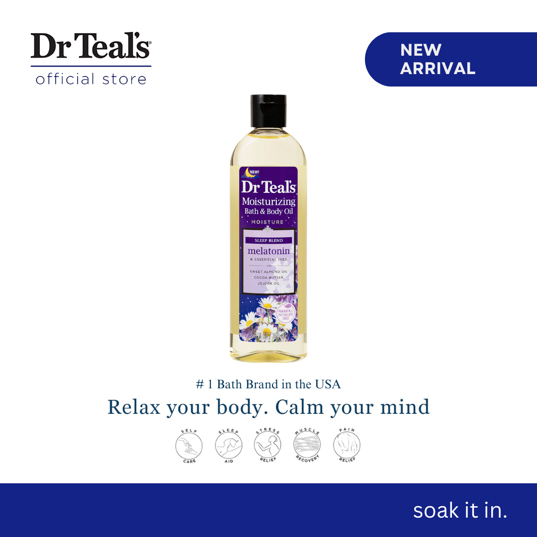 Dr Teal's Moisturizing Melatonin Sleep Blend Bath & Body Oil Lazada PH