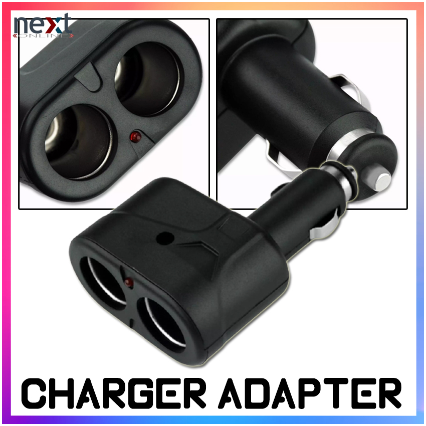 MOONBIFFY Dual car Charger Socket Splitter 12V Car Socket Double Dual