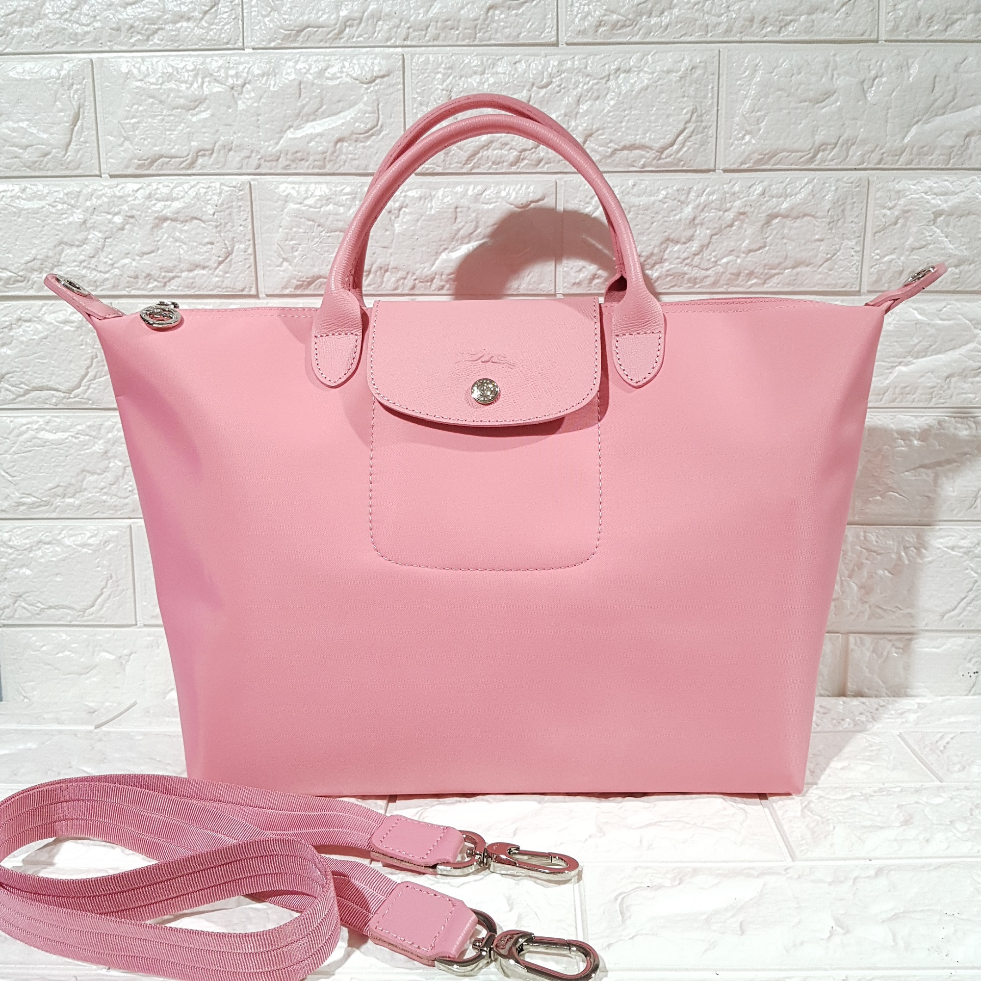 light pink longchamp