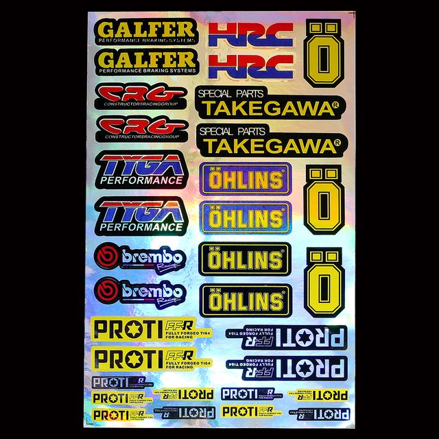 OHLINS Modified Reflective Laser Moto Sticker PVC Ohlins Suspension ...