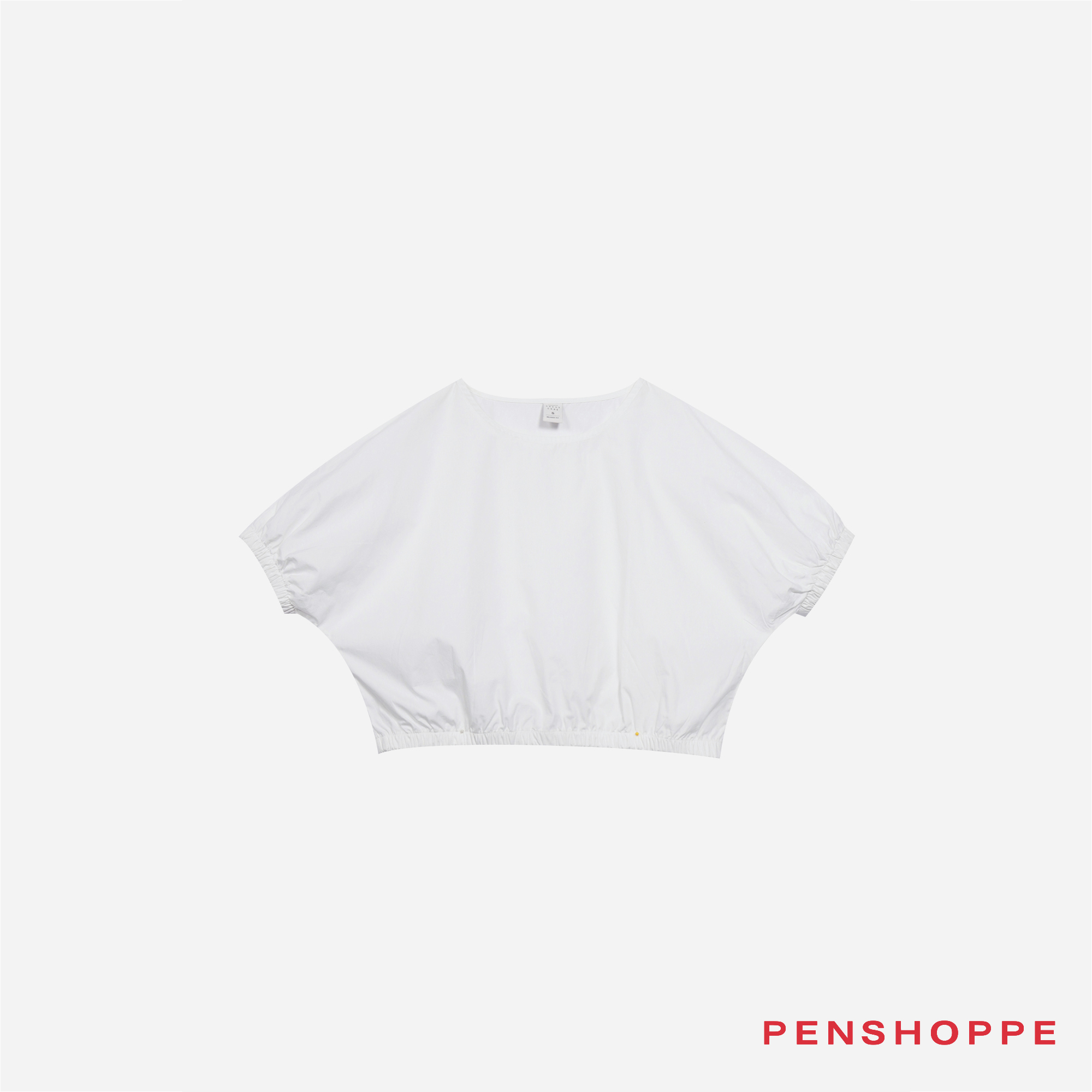 Penshoppe Relaxed Fit Sheer Top With Inner For Women (Black/White)